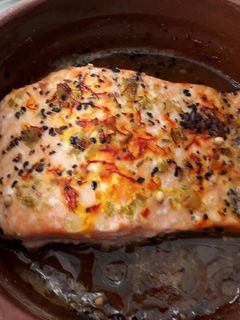 A picture of Baked salmon.
