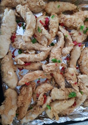 A picture of My Salt n Pepper Chicken.