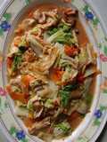 Tumis ayam sawi putih