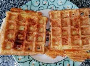 รูปของ Chaffles (Waffle คีโต)