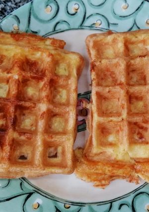 รูปของ Chaffles (Waffle คีโต)