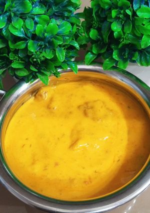 A picture of Pakoda Kadhi.