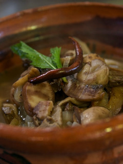 Una foto de Sopa de hongos