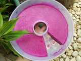 Puding susu buah naga
