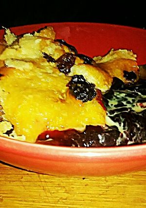 A picture of Tex's Ez British Bread & Butter Pudding 🍞🍮🇬🇧.