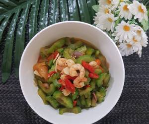 Resep mudah Oseng Pare Udang Enak Sederhana