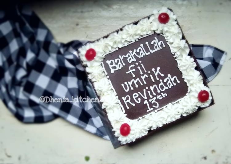 Bagaimana Menyiapkan Cake blackfores simple, Menggugah Selera