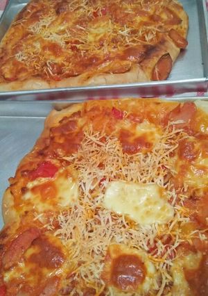 Foto resep Pizza tanpa ulen/no knead mudah lezat, gak pkai ribet.😊