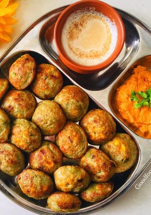 A picture of Green moong Appe.