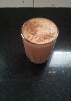 A picture of Nutella shake.