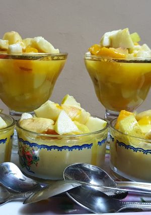 صورة لوصفة الصيف يعني سلطه الفواكه 😋😋
