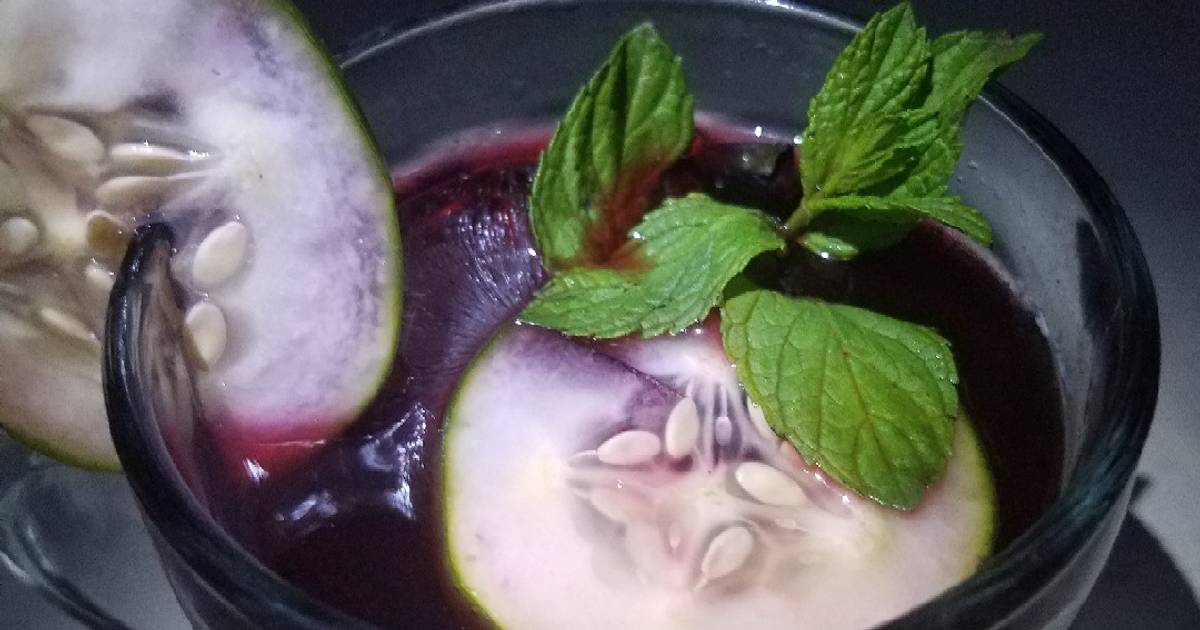 Mint and cucumber Zobo drink Recipe by M's Treat And Confectionery