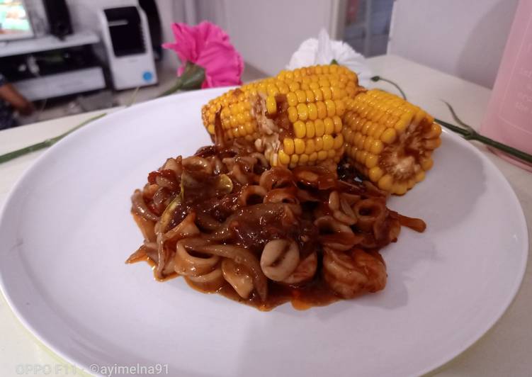 Resep Cumi Udang Saus Padang Anti Gagal