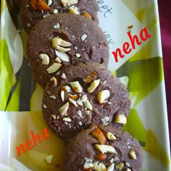 A picture of Chocolate homemade cookies.