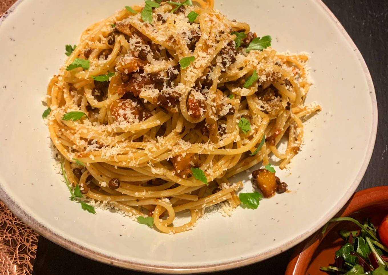 Puy Lentil Bolognese