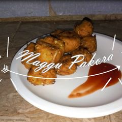 Maggi pakora recipe A picture of Maggi pakora recipe.