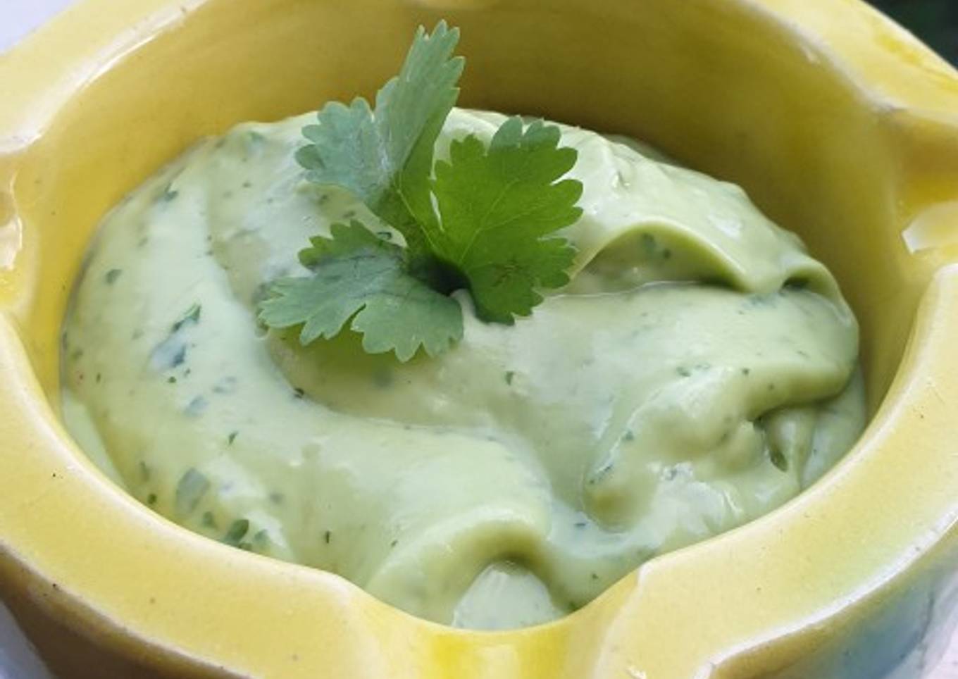Mojo verde con aguacate