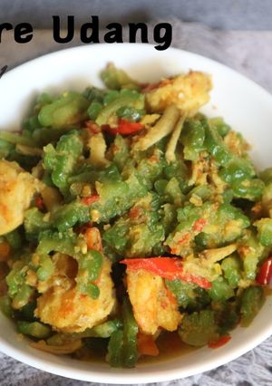 Foto resep Tumis Udang Pare