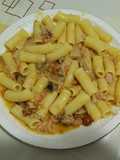 Elicoidali con atún y champiñones