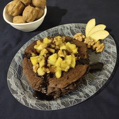 A picture of Chocolate walnut pancake.
