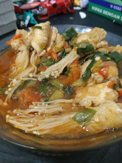 Foto resep Enoki gulung ayam saus tiram