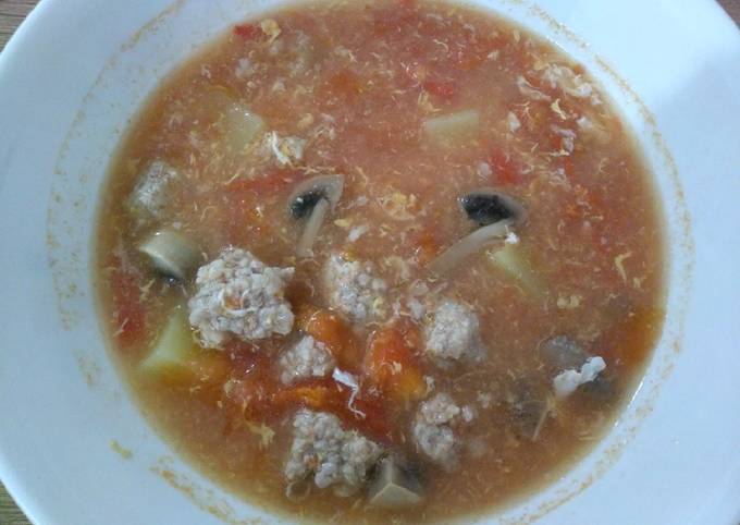 Steps to Prepare Ultimate 番茄汤 Tomato Soup