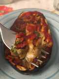Melanzane a barchetta cotte in friggitrice ad aria