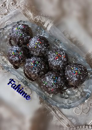 عکسی از دستور توپک سیب و بیسکوییت 🍏