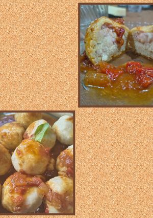 Una foto de Ñoquis de polenta rellenos