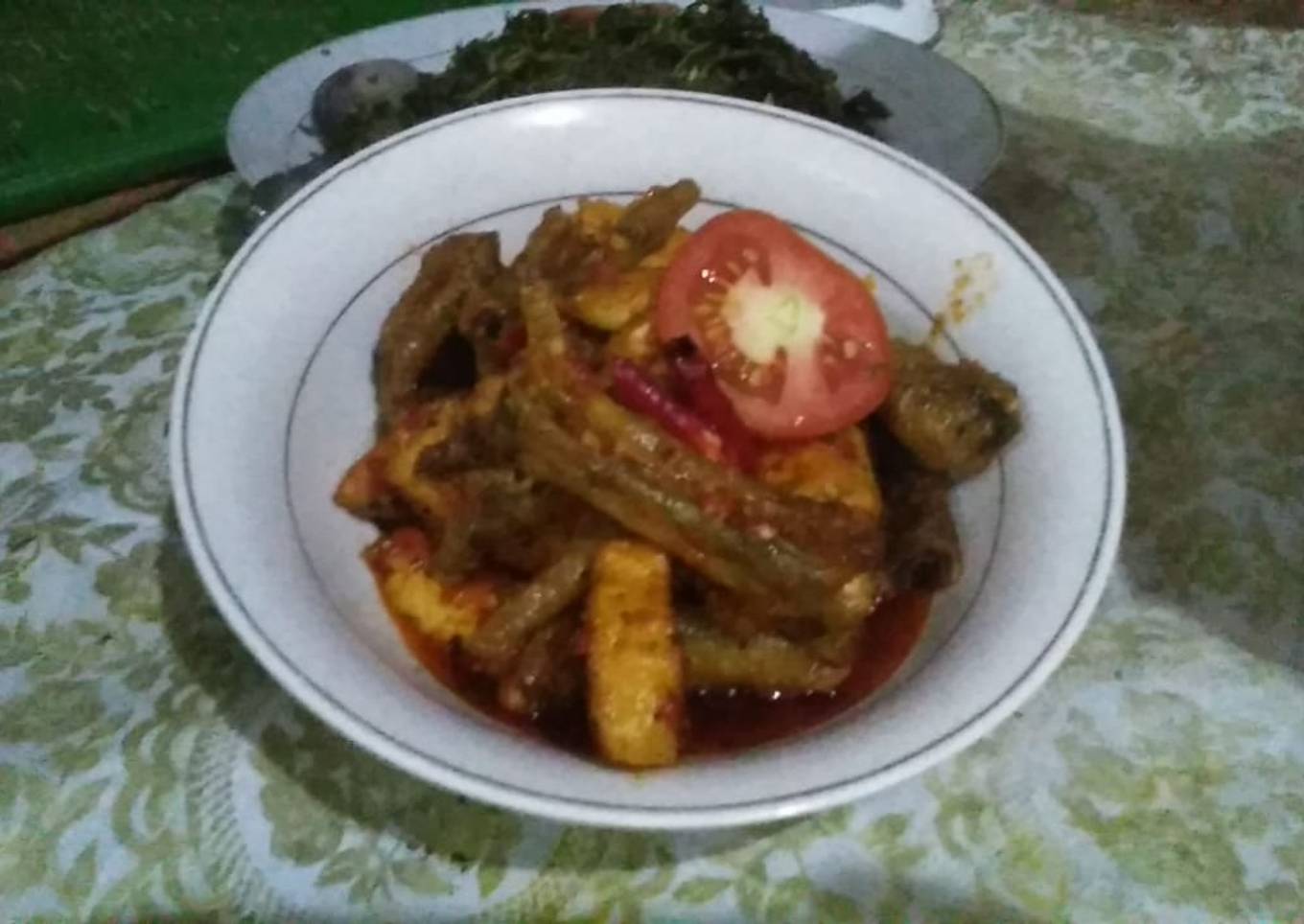 Balado ceker, tahu