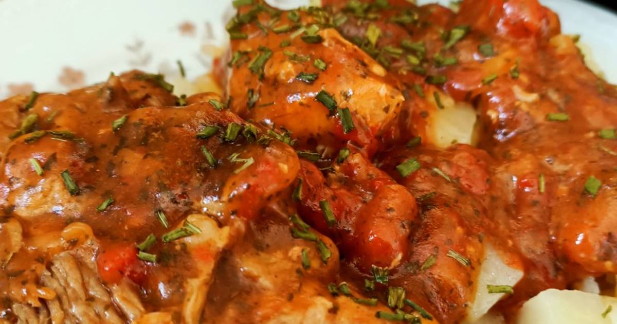 Osso buco de dinde à la milanaise et ses pommes de terre à la nutricook