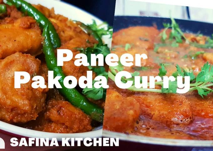 Paneer Pakoda Curry Recipe I Paneer Pakora Gravy Recipe I Paneer Pakora Masala Curry I