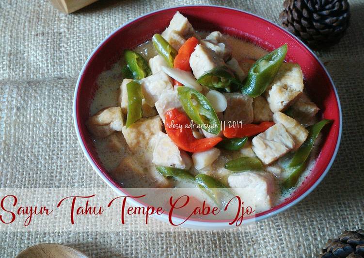 Cara Gampang Membuat Sayur Tahu Tempe Cabe Ijo yang Sempurna