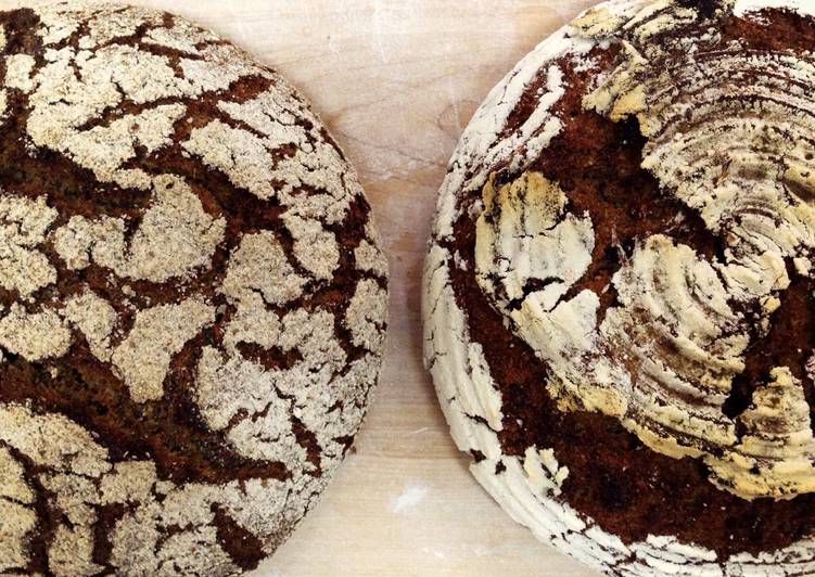 Recipe of Speedy Roggenbrot - All Rye Sourdough Loaf [Bakery Recipe]