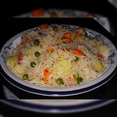 A picture of Mix veg zeera rice.