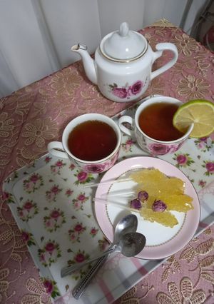 عکسی از دستور چای لیمو
