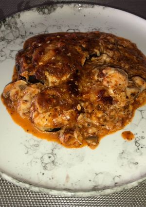 Una foto de Berenjenas a la parmigiana