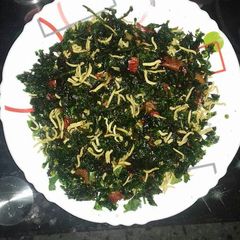 A picture of Palak chaat.