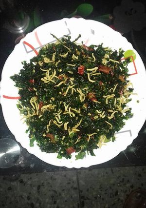 A picture of Palak chaat.