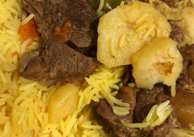 مظبي اللحم (حنيذ) بقدر الضغط
