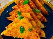 besan bread toast की एक फोटो