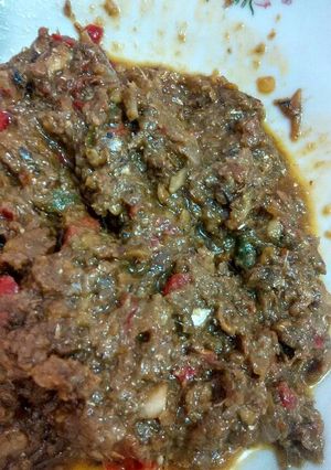 Foto resep sambal ikan asin aka sambal roa kw