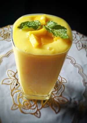 A picture of Mango lassi..