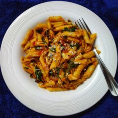 A picture of Tomato Spinach Italian Pasta.