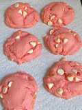 Strawberry white chip cookies