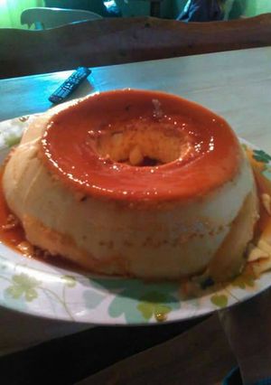 Una foto de Flan de huevo
