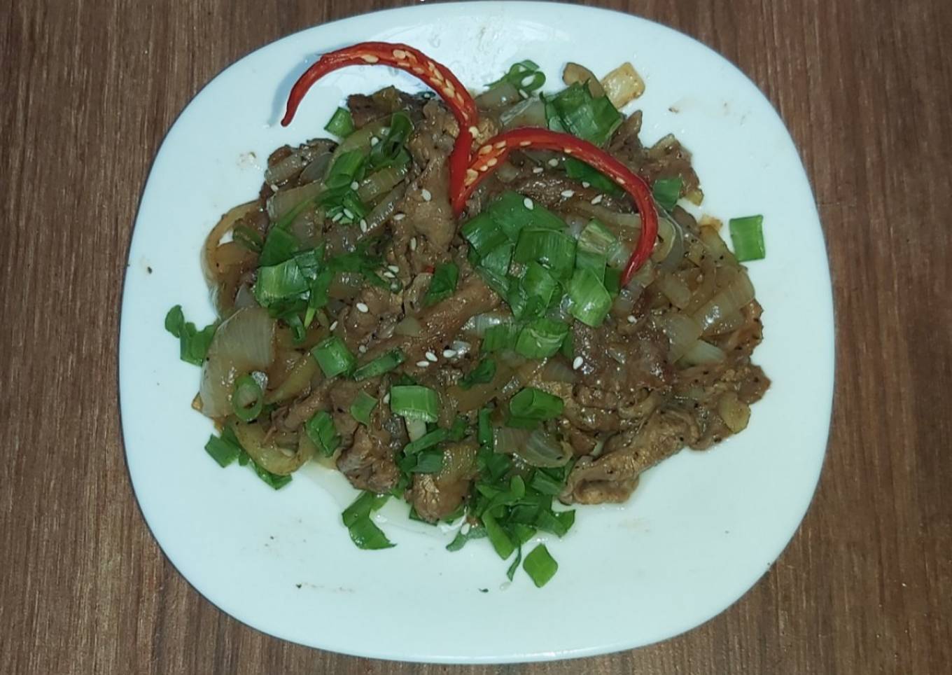 BEEF TERIYAKI LADA HITAM ENAK & MUDAH 💗