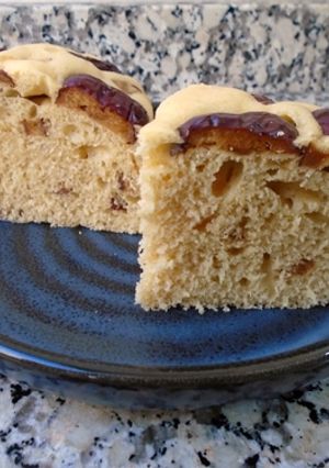 Una foto de Fa gao del Norte o pastel de la prosperidad chino del Norte