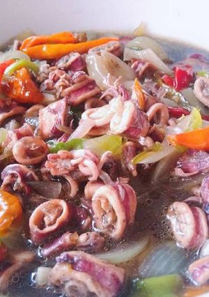 Foto resep Cumi Asin masak hitam