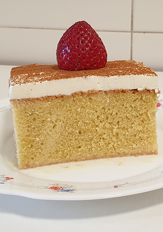 Una foto de Tarta tres leches